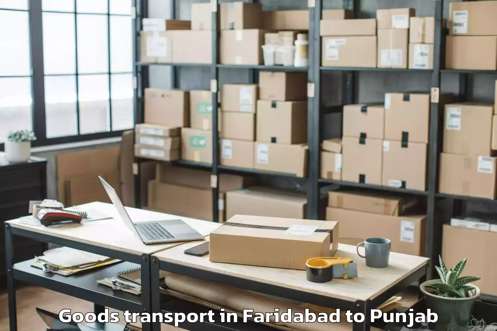 Faridabad to Dirba Goods Transport